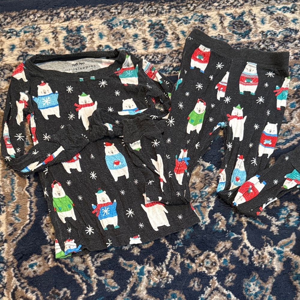 Little Sleepies Polar Bear Pals Two Piece Pajamas